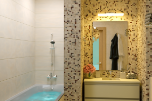 Визуализация интерьера. Ванная комната