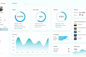 Дашборд для фитнесс платформы