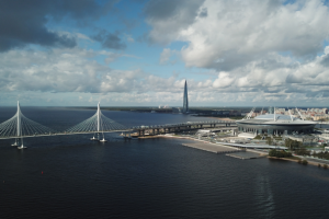 Стадион и Лахта центр