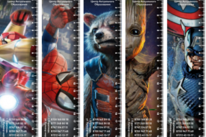 Линейки с тематикой Марвел для детского центра