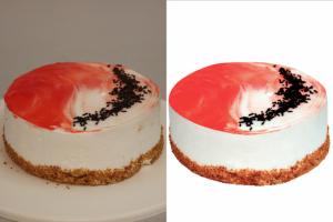 Ретушь, удаление фона торты 2