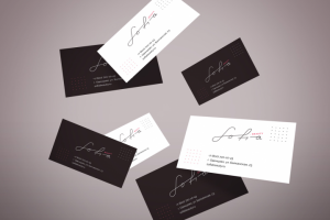 Дизайн визитки минимализм