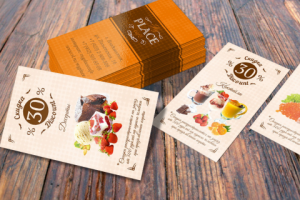 Визитка скидочная