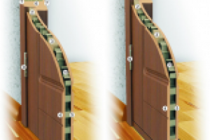 разрез двери