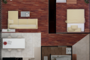 план двухкоматной квартиры