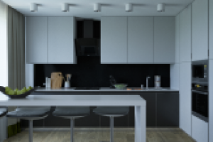 Проект кухни-гостиной в г. Санкт-Петербург.