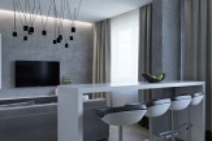 Проект кухни-гостиной в г. Санкт-Петербург.