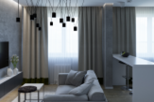 Проект кухни-гостиной в г. Санкт-Петербург.