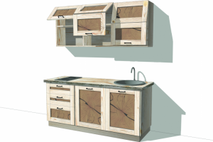 3D модель кухни