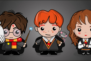 Стилизованные персонажи Гарри Поттера