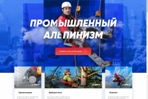 Сайт по предоставлению услуг промышленного альпинизма