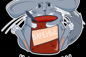 Разработка стикера "Шиншилла"