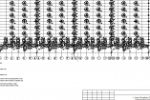 Схема ростверков таможенного ангара.