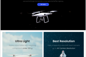 Landing для Drone Light