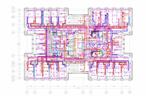 План системы вентиляции Поликлинники
