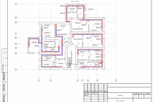 Схема системы отопления на плане