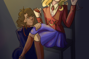 2 девушки в стиле аниме