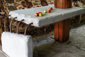 Бетонный стол в стиле лофт