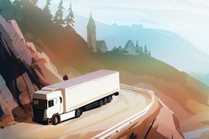 Иллюстрация для транспортной компании