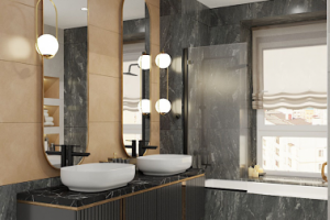 Ванная в стиле Арт - деко