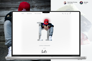 Главный экран магазина головных уборов