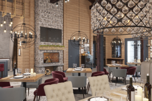 Ресторан отеля в Карелии