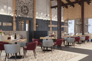 Ресторан отеля в Карелии