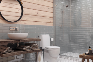 Санузел для отеля в Карелии