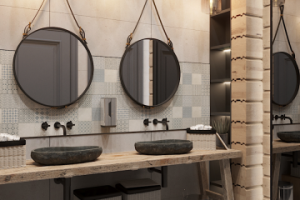 Санузел для отеля в Карелии