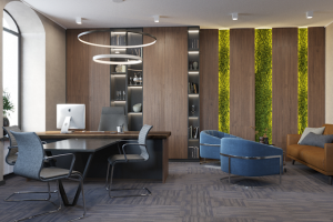 Кабинет руководителя в офисе СМС центра