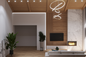 Дизайн и 3д визуализация гостиной