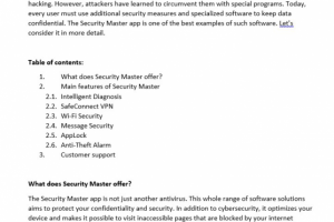 Security Master app review