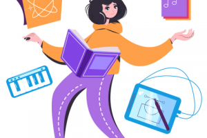 Векторная иллюстрация для главной страницы сайта