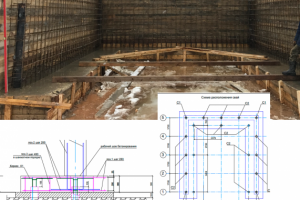 Причал для катера (подпорная стена) на сваях . Расчет+проект  КЖ