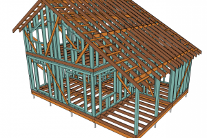 Пример проекта каркасного дома