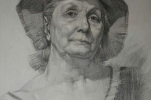 Рисунок. Карандаш. Портрет женщины