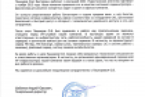 Рекомендательное письмо компании ДеВизу