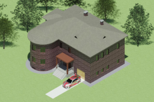 Индивидуальный жилой дом (Revit)