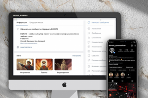 Ведение соцсетей муз. группы «BIORATE» (ВК, Insta)