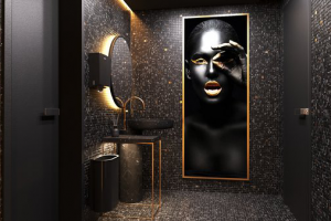 Визуализация санузла ресторана