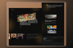 Landing Page, для студии "Vektora"