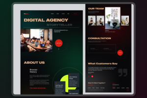 Landing Page, для Gigital Agency