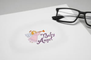 логотип фотостудии для новорожденных