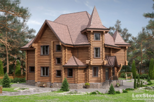 Замок Рубленое бревно