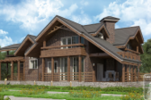 Дом в темных тонах