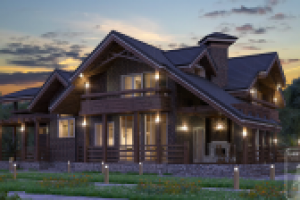 Дом в темных тонах