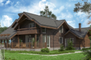 Дом в темных тонах