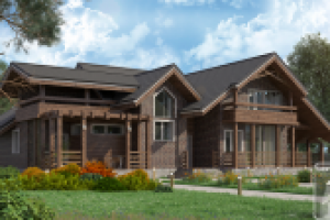 Дом в темных тонах