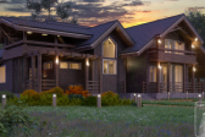 Дом в темных тонах