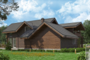 Дом в темных тонах